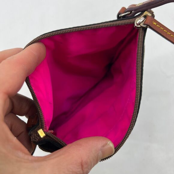 Vintage Dooney & Bourke Bag Womens 7 X 7.5 Crossbody Shoulder Mini Black Nylon - Picture 7 of 16